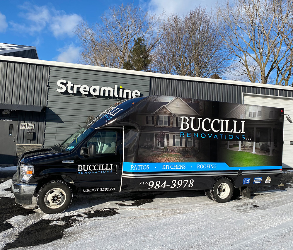 Buccilli Renovations box truck wrap