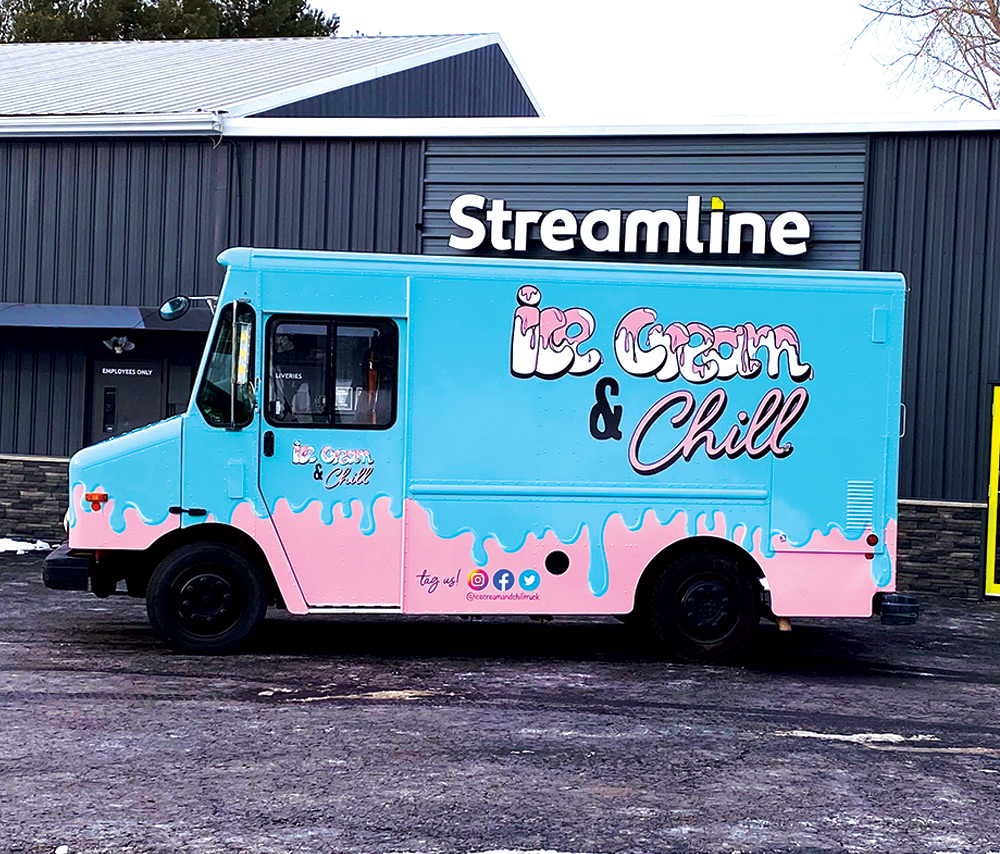 Ice Cream & Chill truck graphics