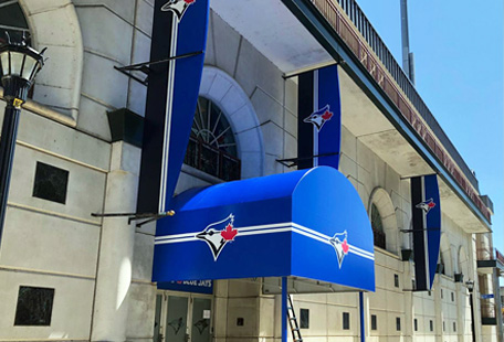 Toronto Blue Jays exterior signage in Buffalo, NY