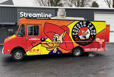 Coyote Cafe food truck wrap