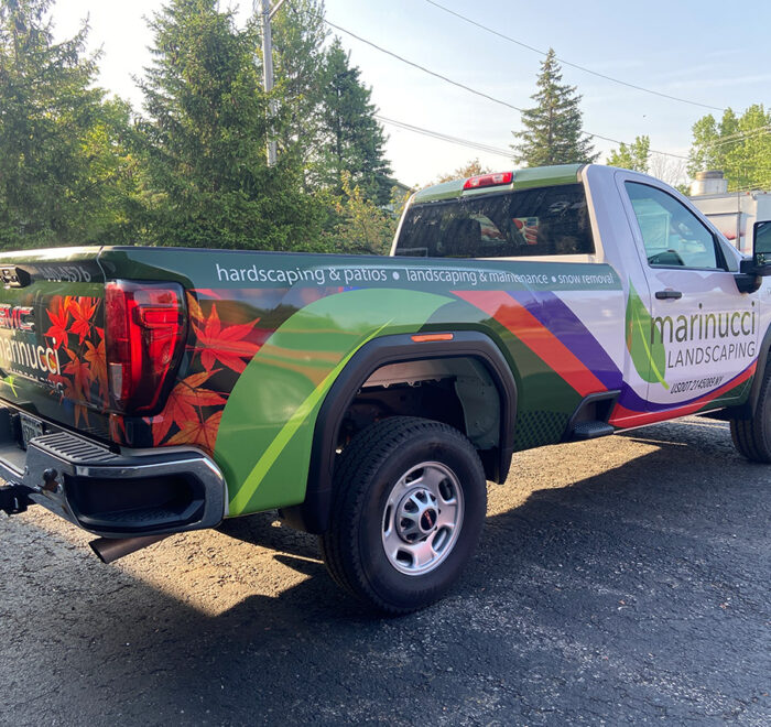 Marinucci Landscaping truck graphics