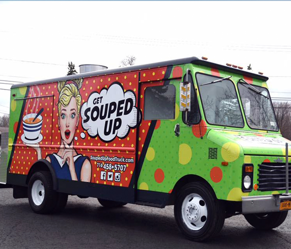 Souped Up food truck wrap