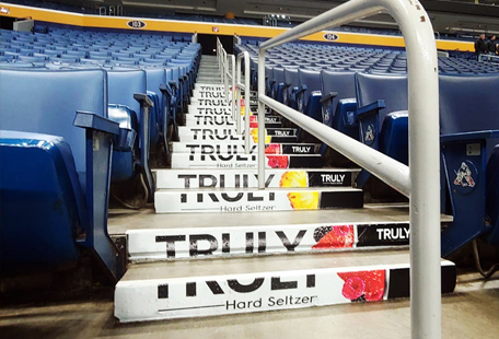 Truly stair graphic installation