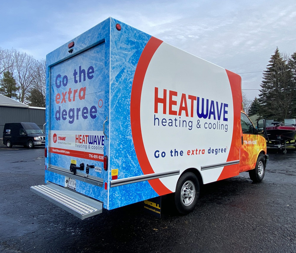 Heatwave box truck graphics