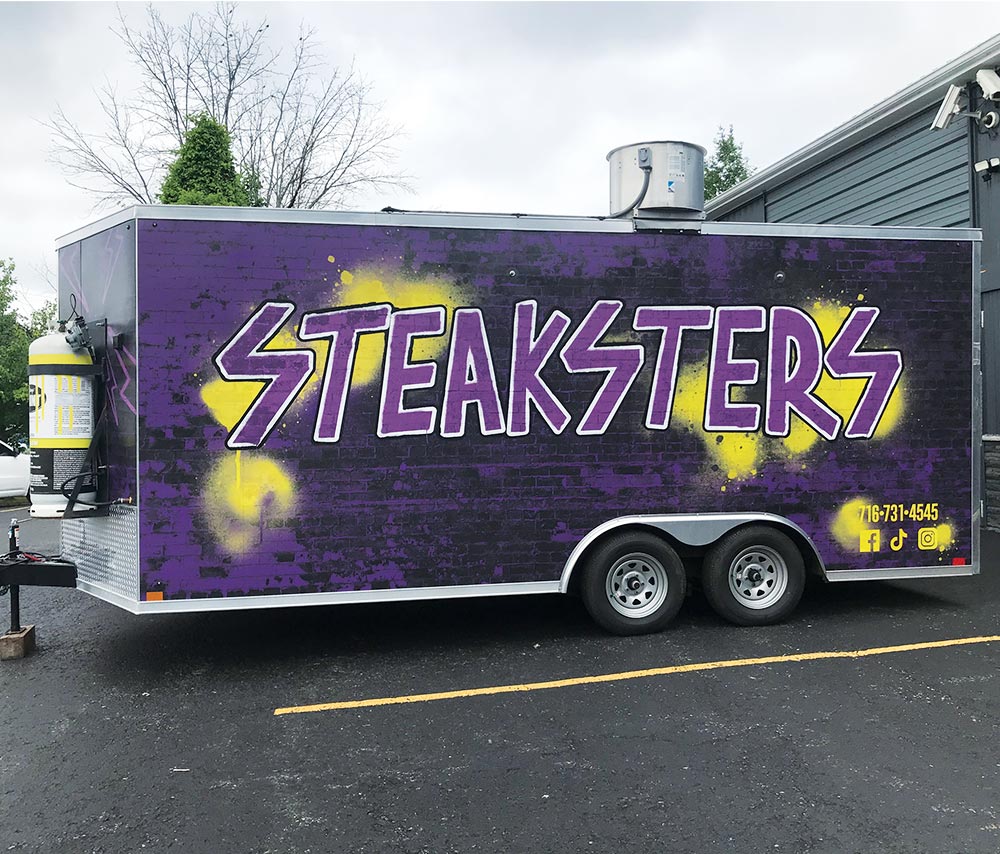 Steaksters Trailer Wrap