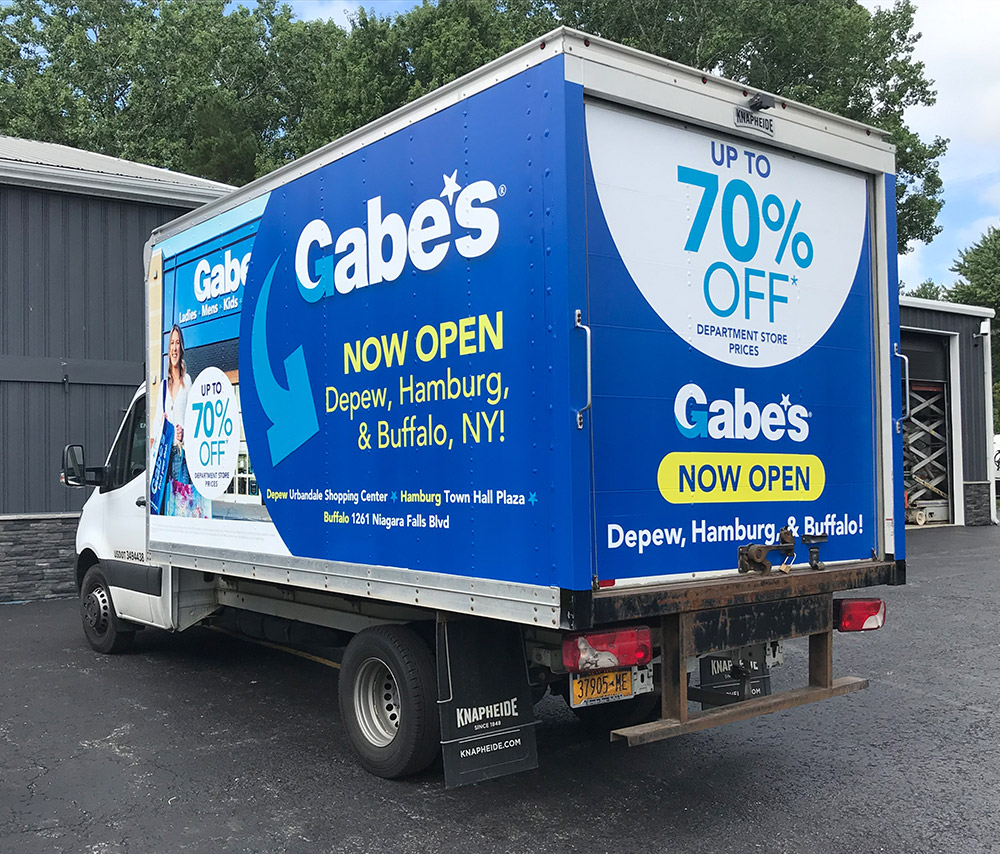 Gabe's box truck wraps