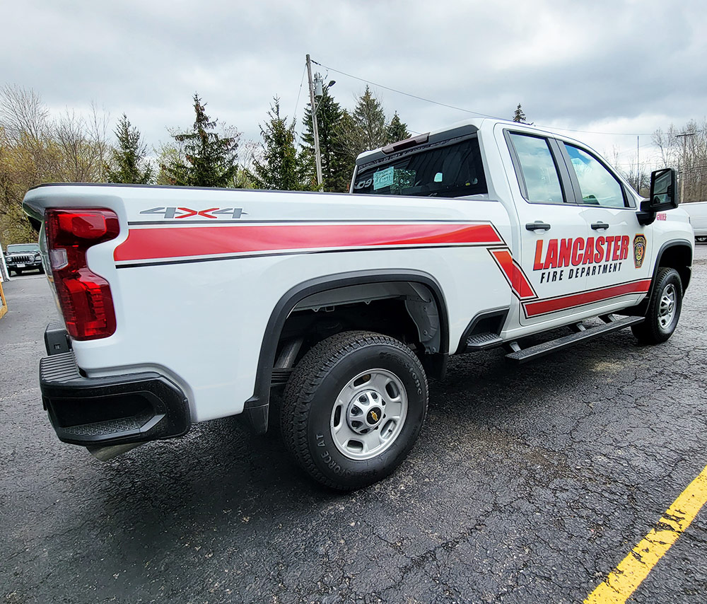 Reflective graphic kit for Lancaster Fire Chief