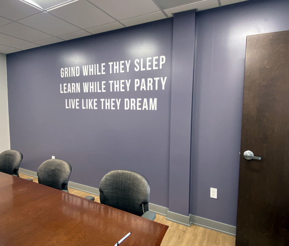 Certified Auto Brokers conference room graphics