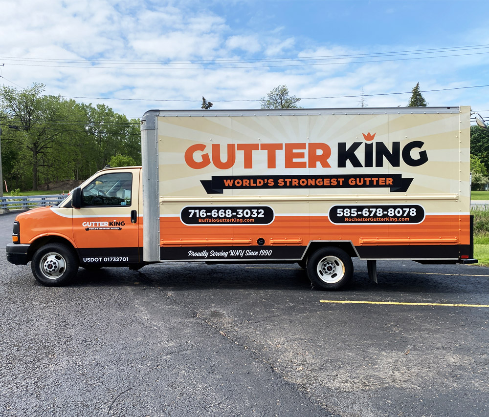 Gutter King box truck wrap