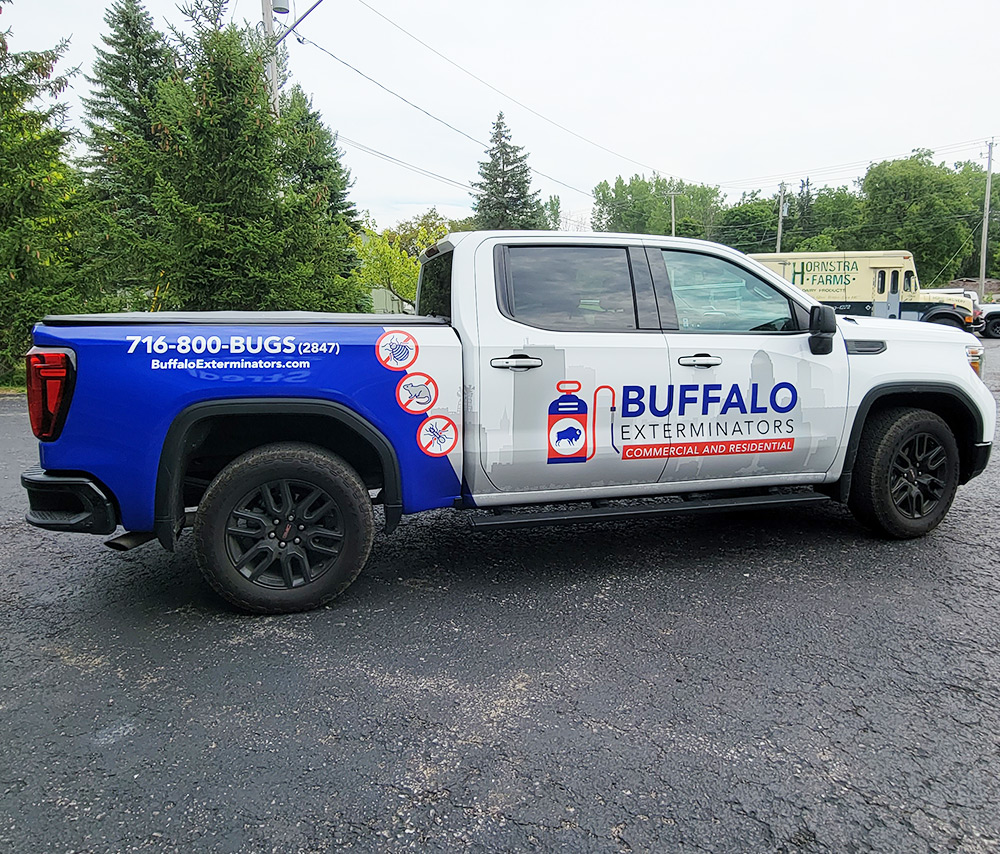 Buffalo Exterminators truck wrap