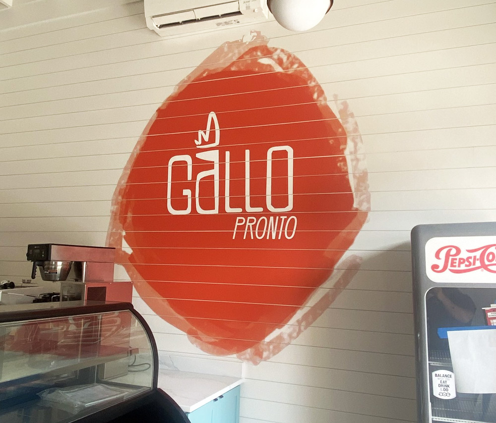 Gallo Pronto wall graphic