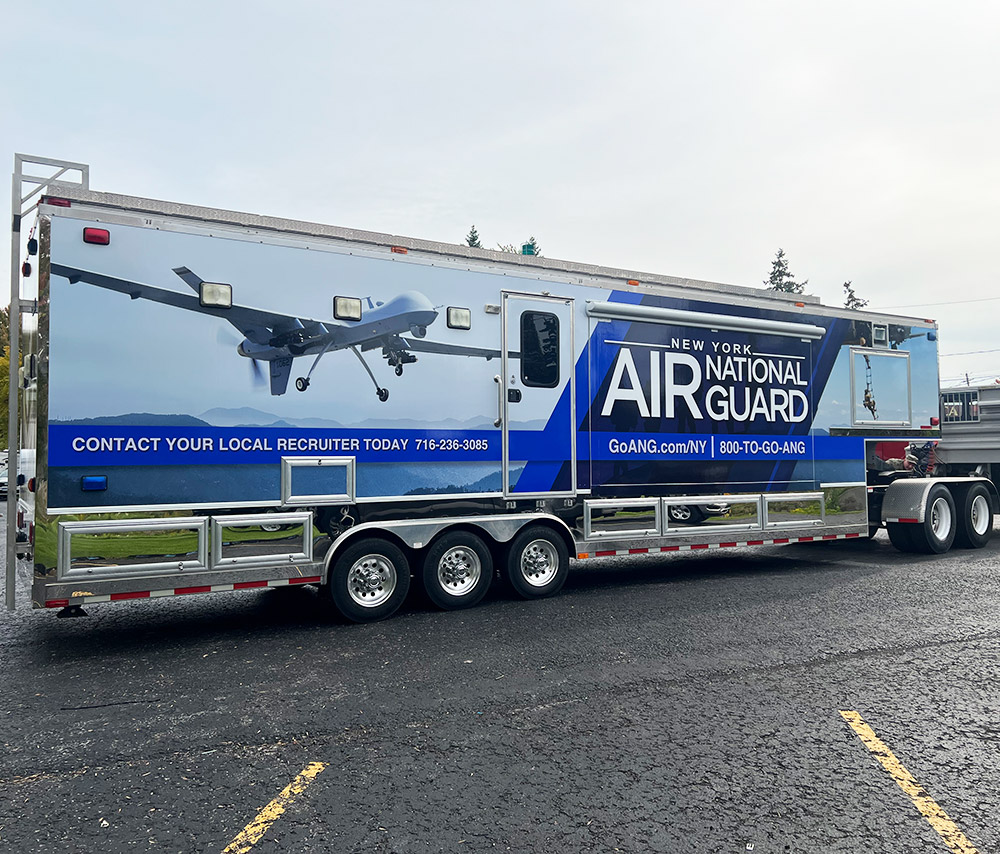Air National Guard trailer wrap