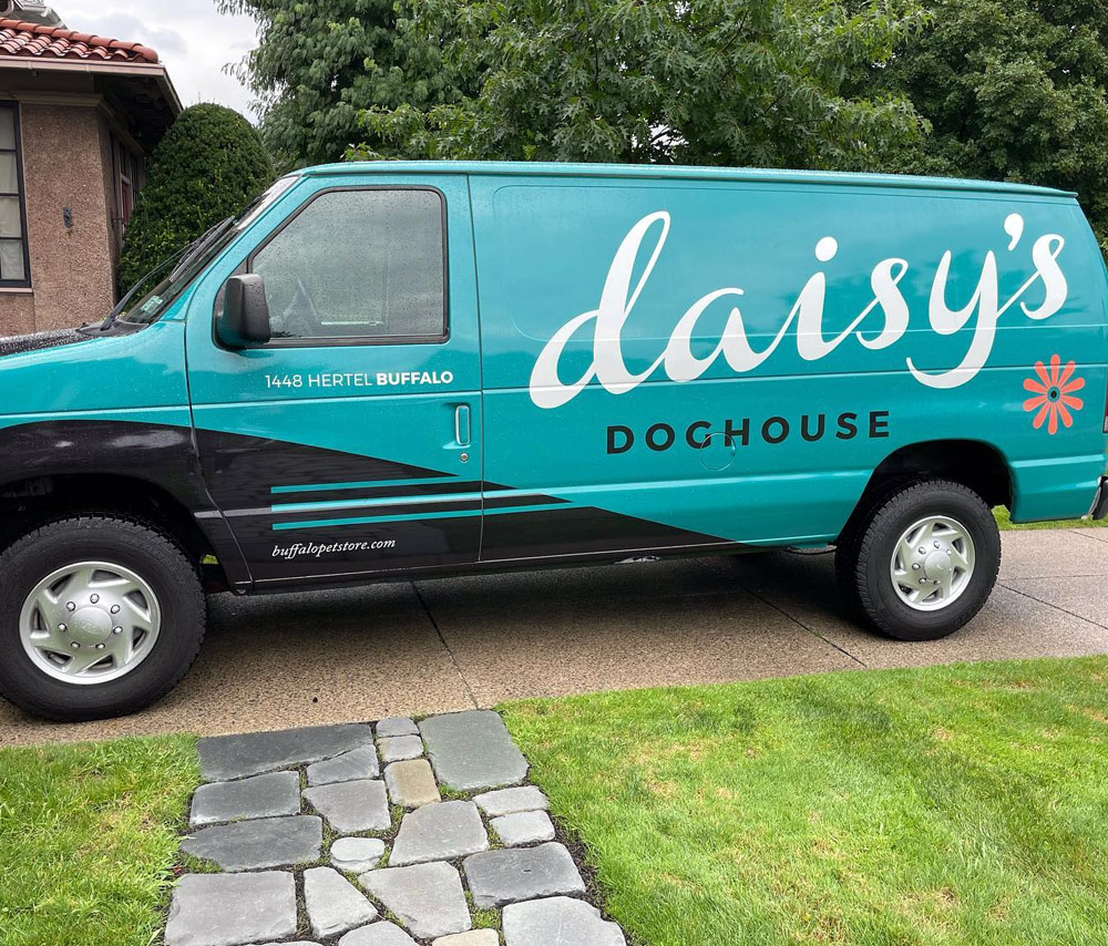 Daisy's Doghouse Van Wrap
