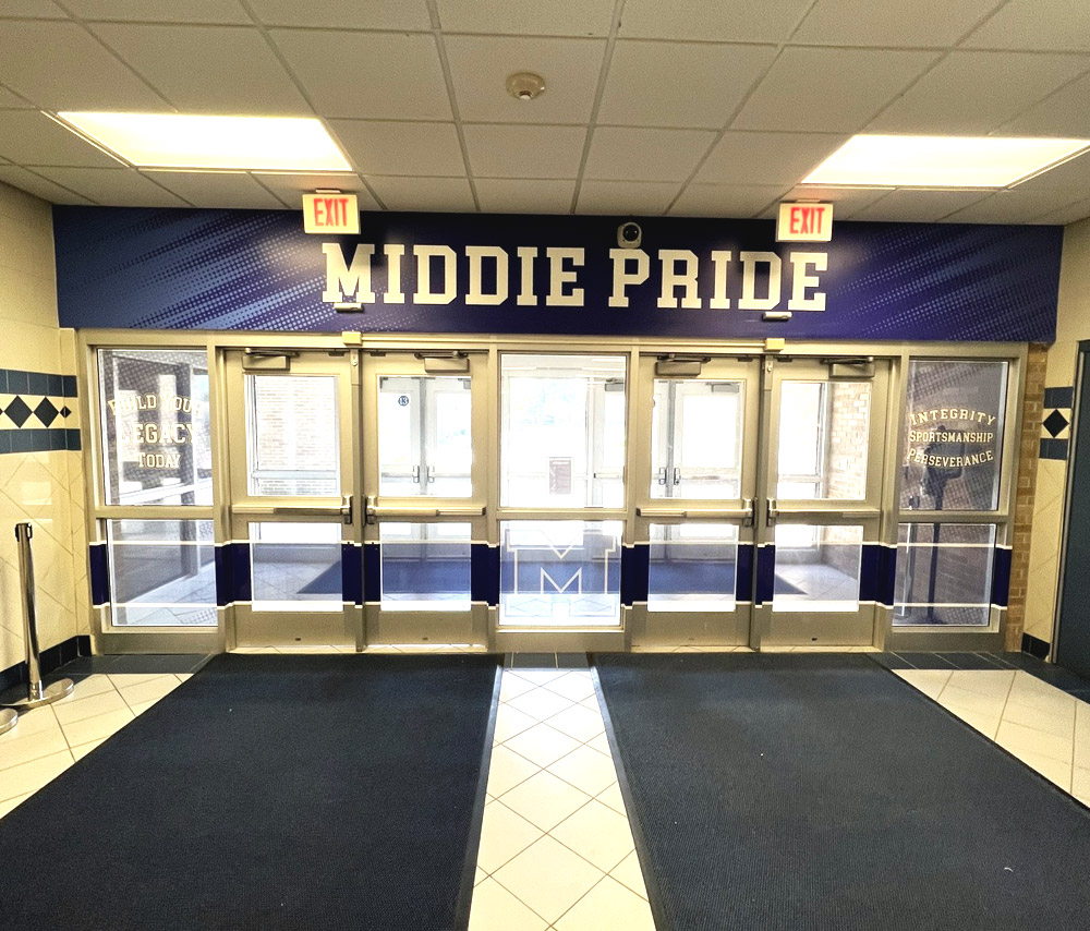 Middletown entrance graphics