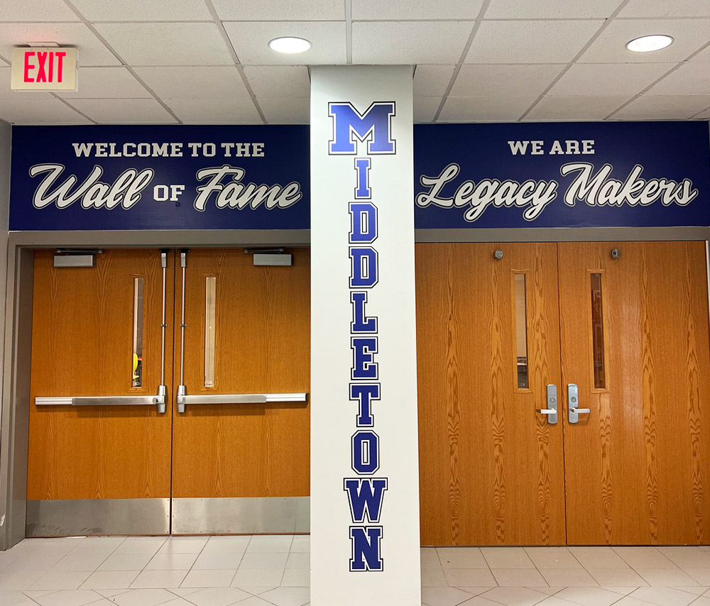 Middletown hallway graphics