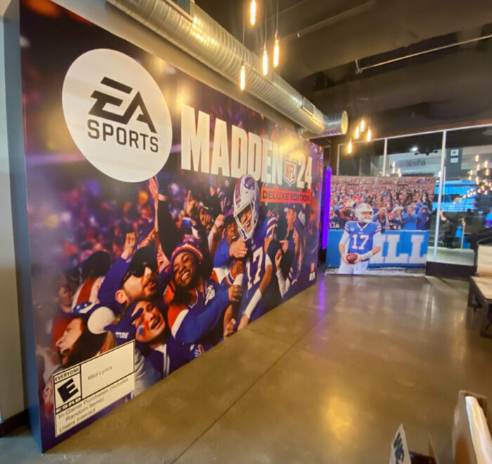 Madden 24 Cover Release Party graphics