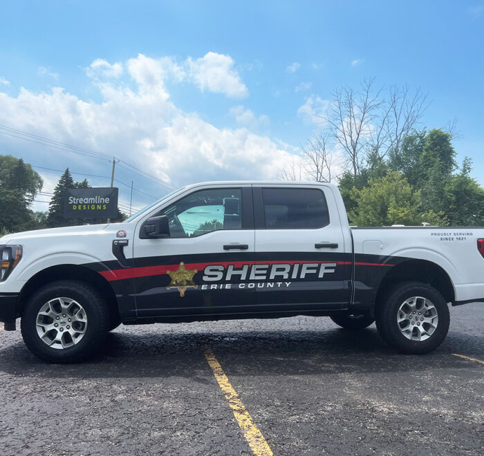 Erie County Sheriff truck graphics
