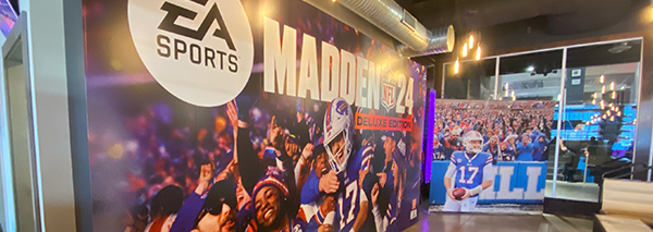 Madden Cover Release launch party graphics