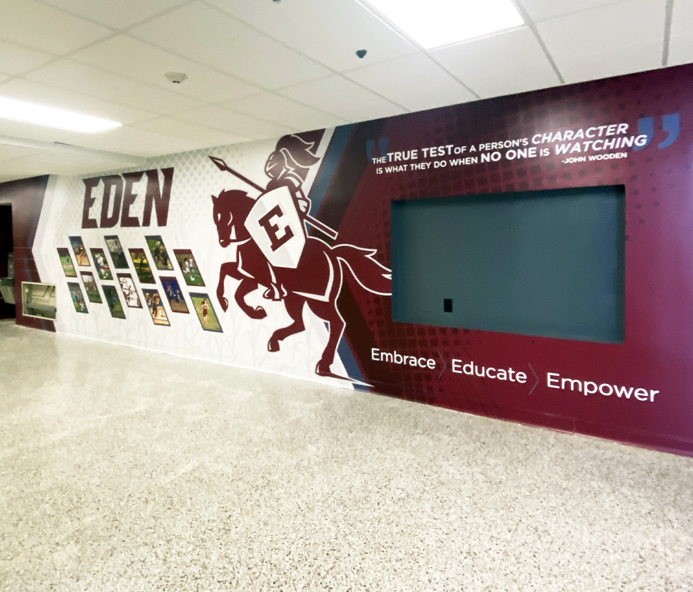 Eden Central wall graphics