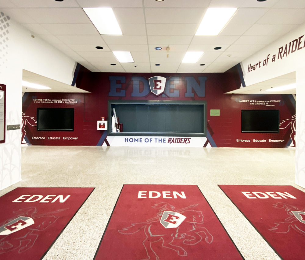 Eden Central wall graphics