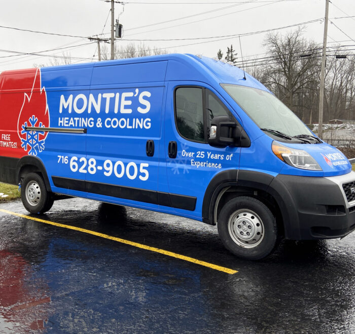 Montie's Heating and Cooling Promaster wrap