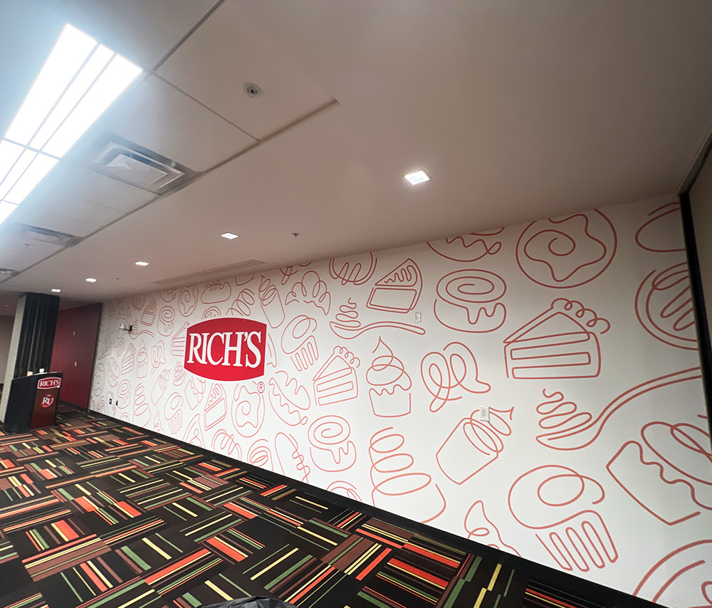 Rich Products conference room wall wrap