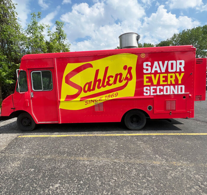 Sahlen's food truck wrap