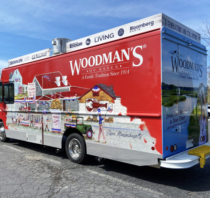 Woodmans of Essex food truck wrap