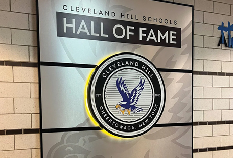 Cleve Hill Hall of Fame interior dimensional signage Cleve Hill Hall of Fame interior dimensional signage