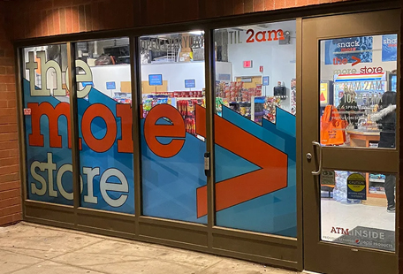 Purchase College window graphics Purchase College window graphics