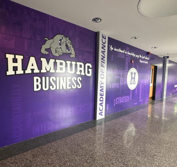 Hamburg High School Business wall graphics