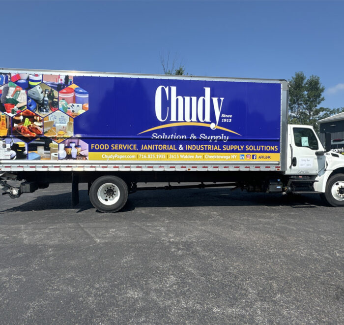 Chudy box truck wrap