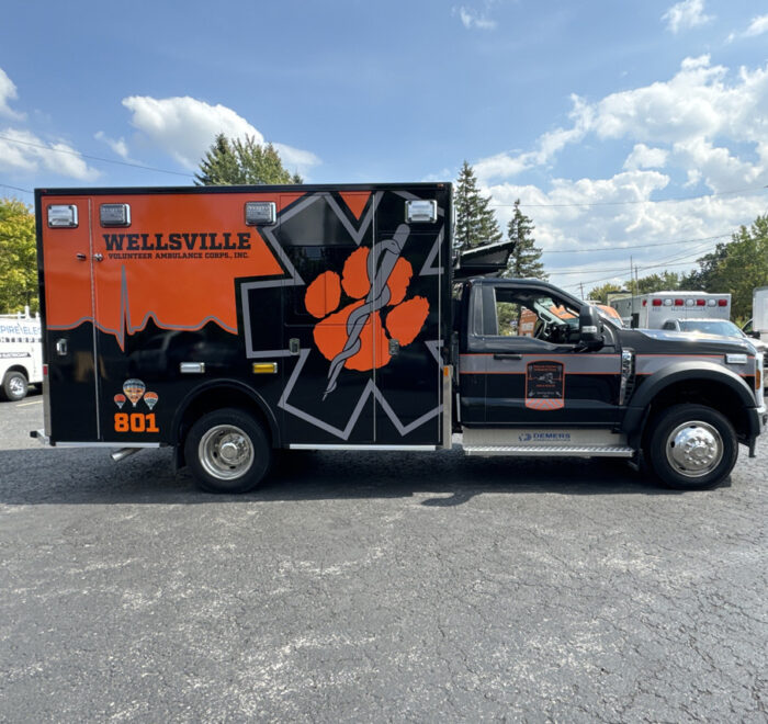Wellsville Volunteer Ambulance reflective graphic kit
