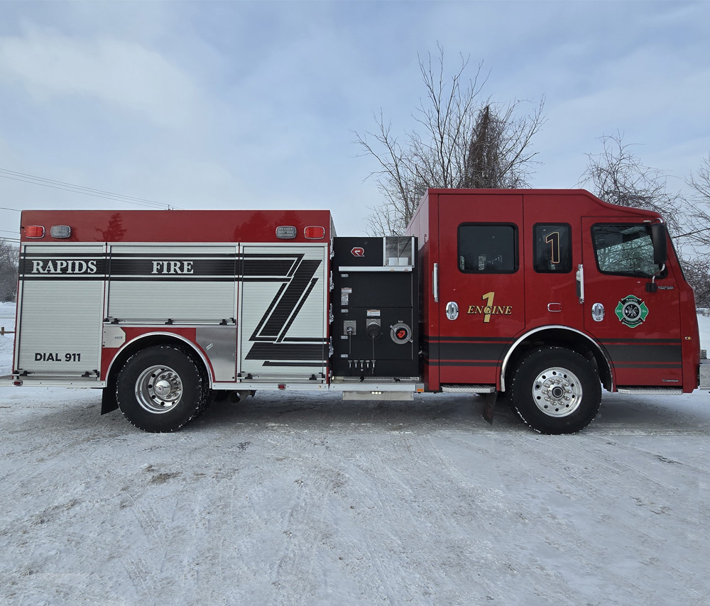 Rapids Fire reflective graphics