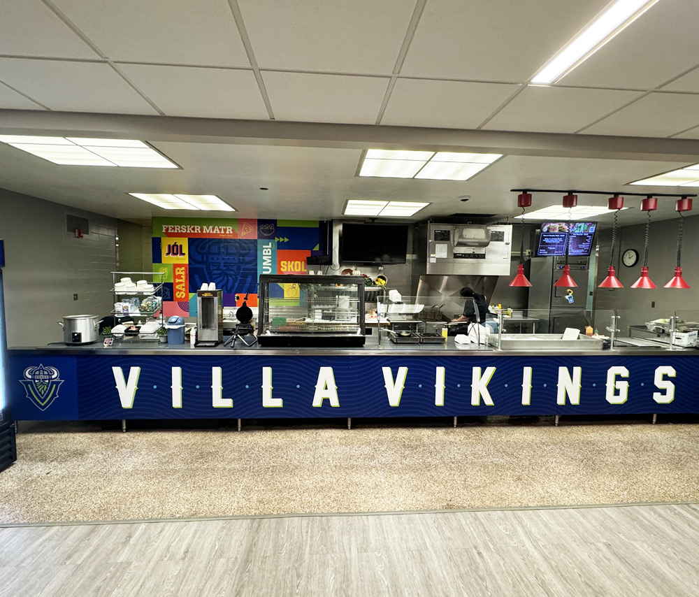 Villa Vikings Dining Hall Graphics