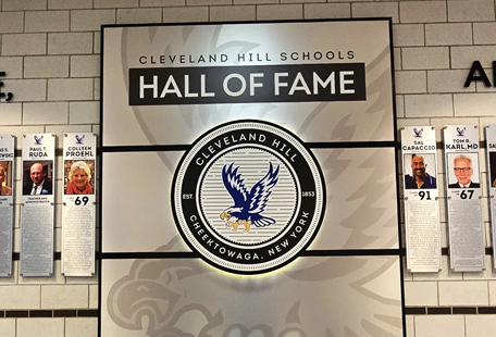 Cleveland Hill Hall of Fame signage