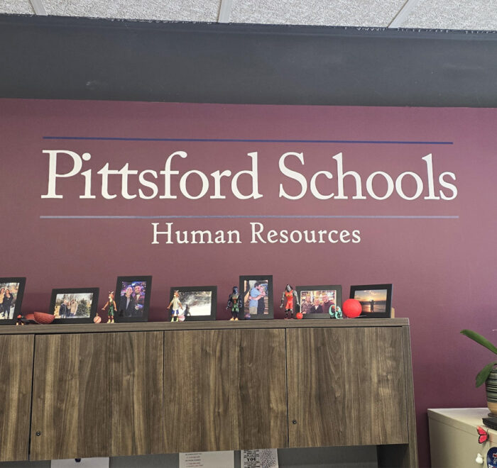 Pittsford Schools office wall graphics