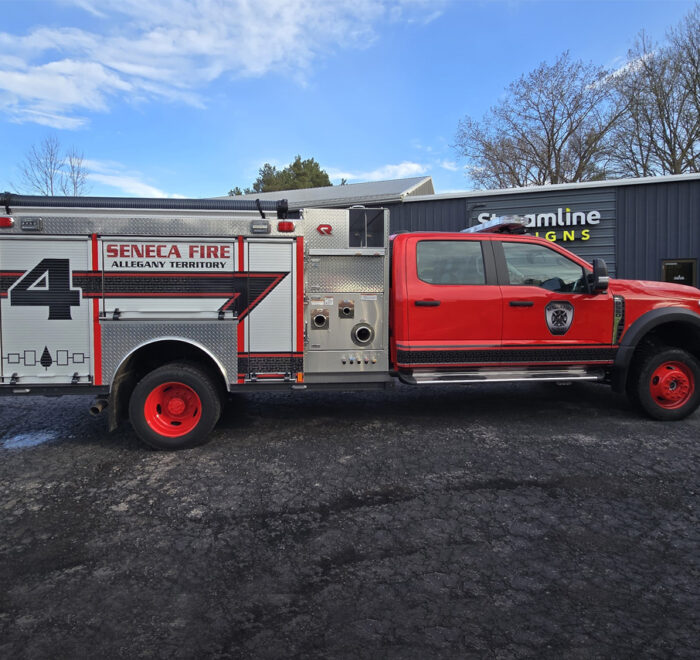 Seneca Fire Allegany reflective graphic kit