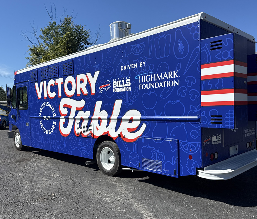 Victory Table food truck wrap