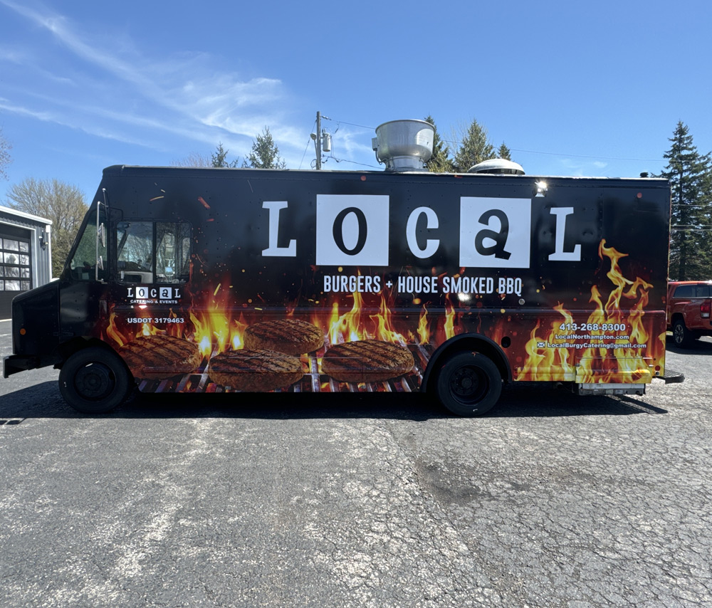 Local food truck wrap