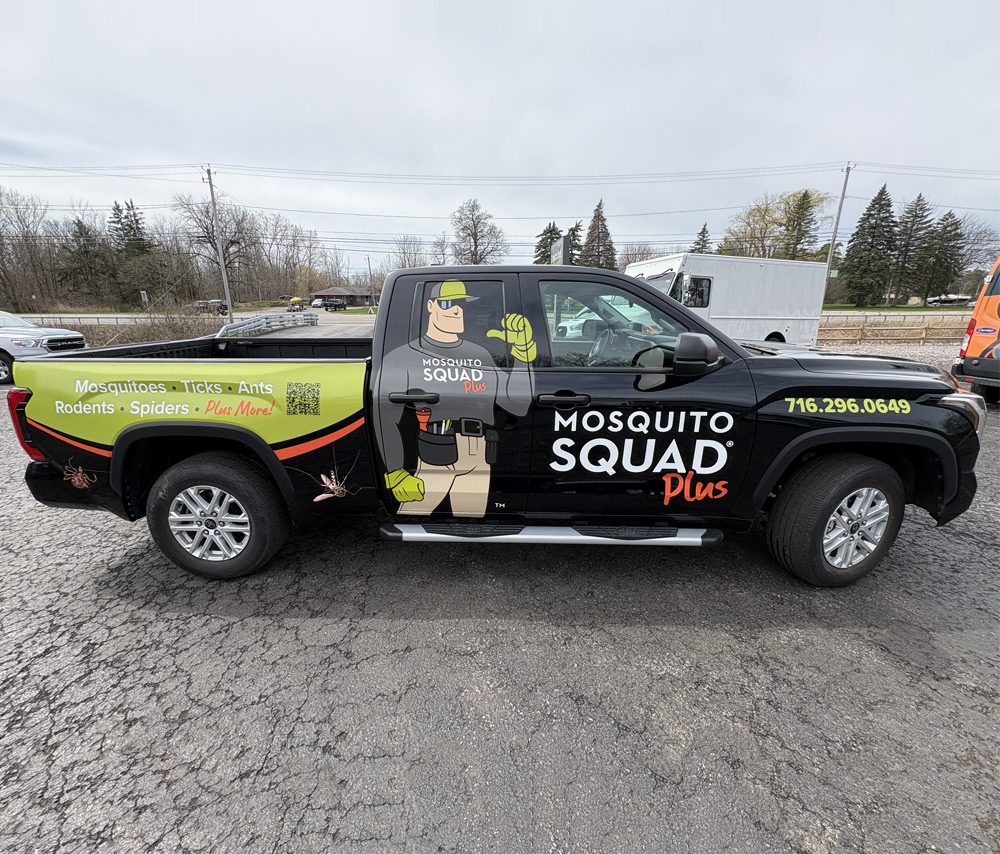 Mosquito Squad Plus truck wrap